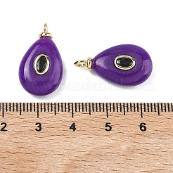 Gefärbt natürliche weiße Jade Anhänger&nbsp;KK-C251-01A-05