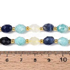 Hilos de cuentas de sodalita natural&nbsp;G-N358-04A-07