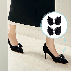 2 Stück Schuhschnallenclips aus Polyester&nbsp;AJEW-GA0008-86B