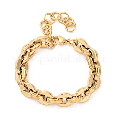 Bracciali a catena ovale in acciaio inossidabile 304 per donna&nbsp;BJEW-Z128-01G-02