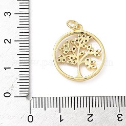 Colgante micropavé cubic zirconia de latón&nbsp;KK-S337-07G-E