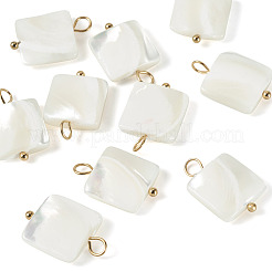10 colgante cuadrado de concha natural&nbsp;STAS-TA0006-27