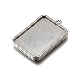 Cabochon-Fassungen für Anhänger aus Edelstahl 304&nbsp;LS-STAS-S181-02P-D
