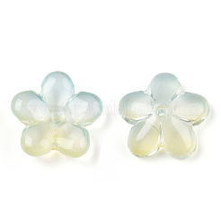 Perle di vetro normali trasparenti bicolore&nbsp;GLAA-T030-01-A02