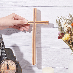 Cruz de madera de nogal y caucho&nbsp;AJEW-WH0041-40