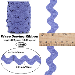 Nastro di pizzo ondulato in poliestere&nbsp;OCOR-GF0004-36B-15