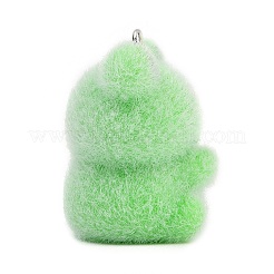 Pendentifs en résine opaque et floconneux&nbsp;RESI-S026-02P-A