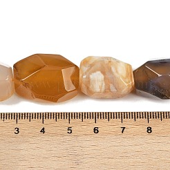 Natürliche gelbe Botswana Achat Perlen Stränge&nbsp;G-F796-C05-01