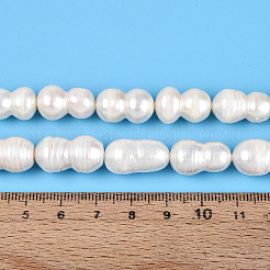 Natürliche Barock Keshi Perlen Stränge&nbsp;PEAR-S020-O03