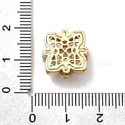 Mehrsträngige Glieder aus Messing mit klarem Zirkonia-Pavé&nbsp;KK-Z131-09G