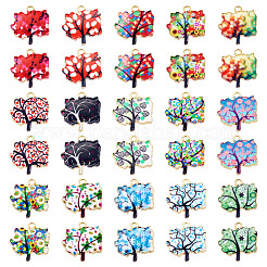 30 pz 15 colori ciondoli in lega di smalto&nbsp;ENAM-TA0009-02