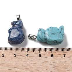 Natürliche und synthetische Mischedelsteinanhänger&nbsp;G-B068-01P
