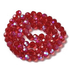 Chapelets de perles en verre transparent électrolytique&nbsp;X-EGLA-A035-T10mm-L01