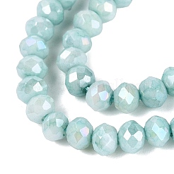 Brins de perles de verre rondelles électrolytiques anti-ternissement&nbsp;EGLA-T021-3mm-17-06