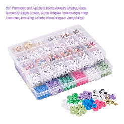 DIY Terrakotta und Alphabet Perlen Schmuck machen&nbsp;DIY-YW0002-59