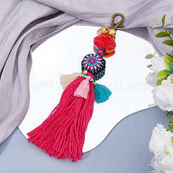 Decorazioni pendenti a campana in poliestere&nbsp;HJEW-WH0102-016AB