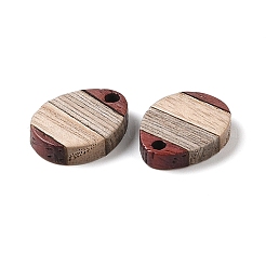 Anhänger aus Sandelholz und Wengeholz&nbsp;WOOD-S061-01A