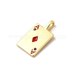 Pendentifs de placage en laiton&nbsp;X1-KK-A268-01G-01