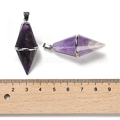 Pendenti a punta di gemme miste naturali e sintetiche&nbsp;G-F763-04P
