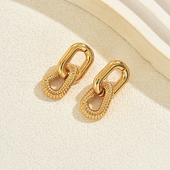 Boucles d'oreilles pendantes à clous en acier inoxydable 201 pour femmes&nbsp;MY0512