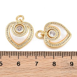 Pendentifs en laiton zircon cubique transparent&nbsp;SH-CBA197E-08G