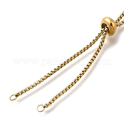 Fabrication de bracelets coulissants/bolo réglables en acier inoxydable 304&nbsp;LS-STAS-I153-03G-03