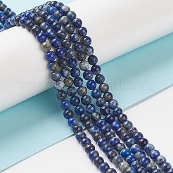 Natürliche Lapislazuli runde Perlen Stränge&nbsp;G-I181-09-4mm