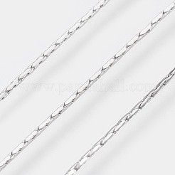 Langlebige Boston-Link-Ketten aus plattiertem Messing&nbsp;NJEW-K112-08P-NF