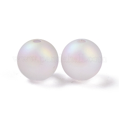 Gummierte transparente Acrylperlen&nbsp;OACR-C001-08