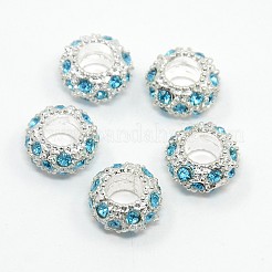 Legierung Rhinestone European Beads&nbsp;CPDL-H999-4