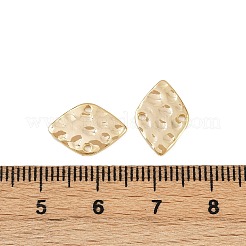 Ciondoli con connettori geometrici testurizzati in ottone&nbsp;X-KK-B137-10G-02