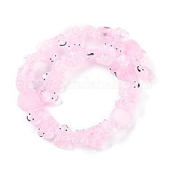 Brins de perles en verre émaillé transparent&nbsp;GLAA-B021-05I