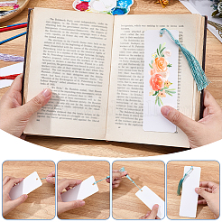 50 Blatt leeres Lesezeichen aus Papier&nbsp;DIY-SP0007-24