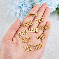 Kit di risultati per la creazione di gioielli con ciondolo con numero&nbsp;DIY-SZ0006-37
