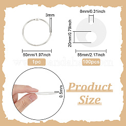 Benutzerdefinierter Kartenring&nbsp;DIY-BC0013-46