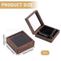 Aufbewahrungsboxen für Halsketten aus Holz mit Sichtfenster und Magnetdeckel&nbsp;CON-WH0107-106