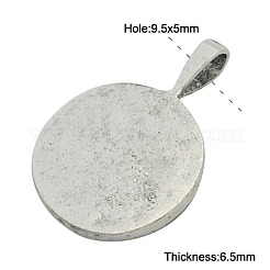 Pendente in lega basi per cabochon&nbsp;X-PALLOY-2419-AS-FF