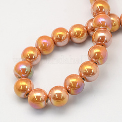 Branelli rotondi di porcellana fatti a mano&nbsp;PORC-S490-8mm-11