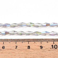 Transparent galvanisieren Glasperlen Stränge&nbsp;GLAA-K064-05A-01F