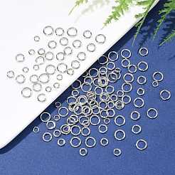 400 stücke 4 arten offene biegeringe messing biegeringe&nbsp;KK-FS0002-08P
