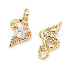 Pendentifs en laiton Shegrace sertis de micro-pavés de zircone cubique&nbsp;XGRQ3D572-497G