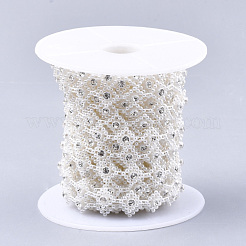 Chapelets guirlande de garniture perles en ABS plastique imitation perle&nbsp;AJEW-S073-04