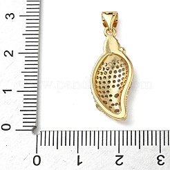 Messing micro pave klare zirkonia anhänger&nbsp;KK-L257-02G-02