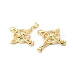 Pendentifs de placage en laiton&nbsp;KK-O142-13G