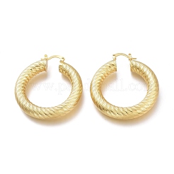 Orecchini a cerchio in ottone&nbsp;X-EJEW-H104-09G