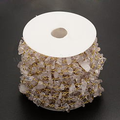 Chaînes de perles de puces de cristal à la main&nbsp;CHC-L028-06