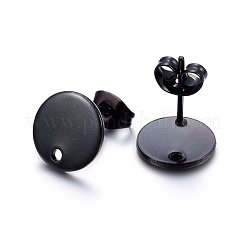 Accessoires de boucles d'oreilles à clous en acier inoxydable 304&nbsp;STAS-K184-01-02B