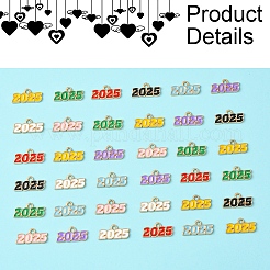 48 Stück 8 Farben Legierung Emaille Anhänger&nbsp;ENAM-FS0002-41