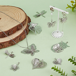 18 Stück 9 Stile Messing-Strassanhänger&nbsp;FIND-PH0020-70