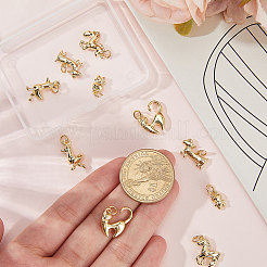 10pcs 5 Arten Messinganhänger&nbsp;KK-BBC0022-98